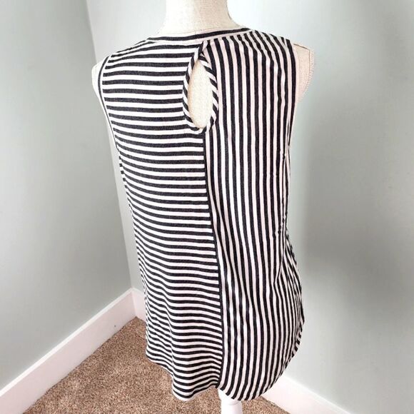 Cabi Women’s London Sleveless Jersey Striped  Shirt Size Medium - Picture 5 of 7